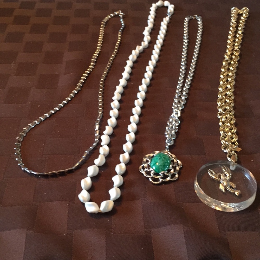 4 Signed Sarah Coventry Necklaces